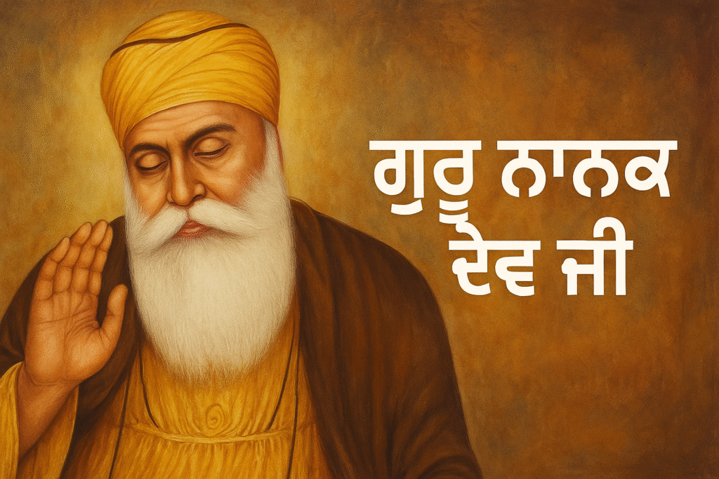 Essay on Guru Nanak Dev Ji in Punjabi ਗੁਰੂ ਨਾਨਕ ਦੇਵ ਜੀ ਬਾਰੇ ਪੰਜਾਬੀ ਵਿੱਚ ਲੇਖ
