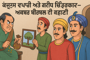 ਕੰਜੂਸ ਵਪਾਰੀ ਅਤੇ ਗਰੀਬ ਚਿੱਤਰਕਾਰ-ਅਕਬਰ ਬੀਰਬਲ ਦੀ ਕਹਾਣੀ | Akbar Birbal Story
