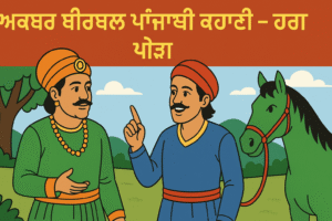 Akbar Birbal Punjabi Kahani – ਹਰਾ ਘੋੜਾ