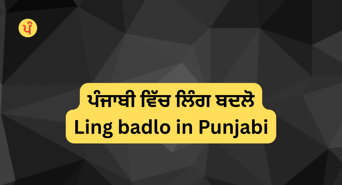 Ling badlo in Punjabi