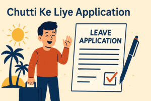Chutti Ke Liye Application in English/Hindi | छुट्टी के लिए आवेदन कैसे लिखें